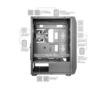 CAJA TORRE E-ATX XL MCPRO2 NEGRO MARS GAMING