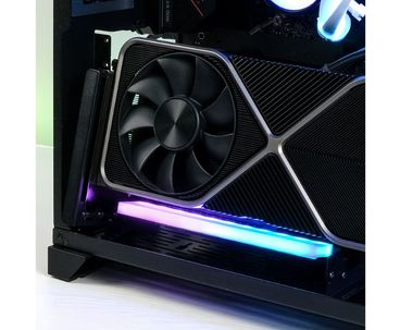 SOPORTE TARJETA GRAFICA VERTICAL PCIe 4.0 RGB NEGRO