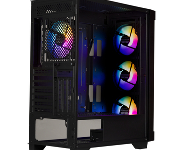 CAJA SEMITORRE ATX GRAPH F-RGB BLACK BITFENIX